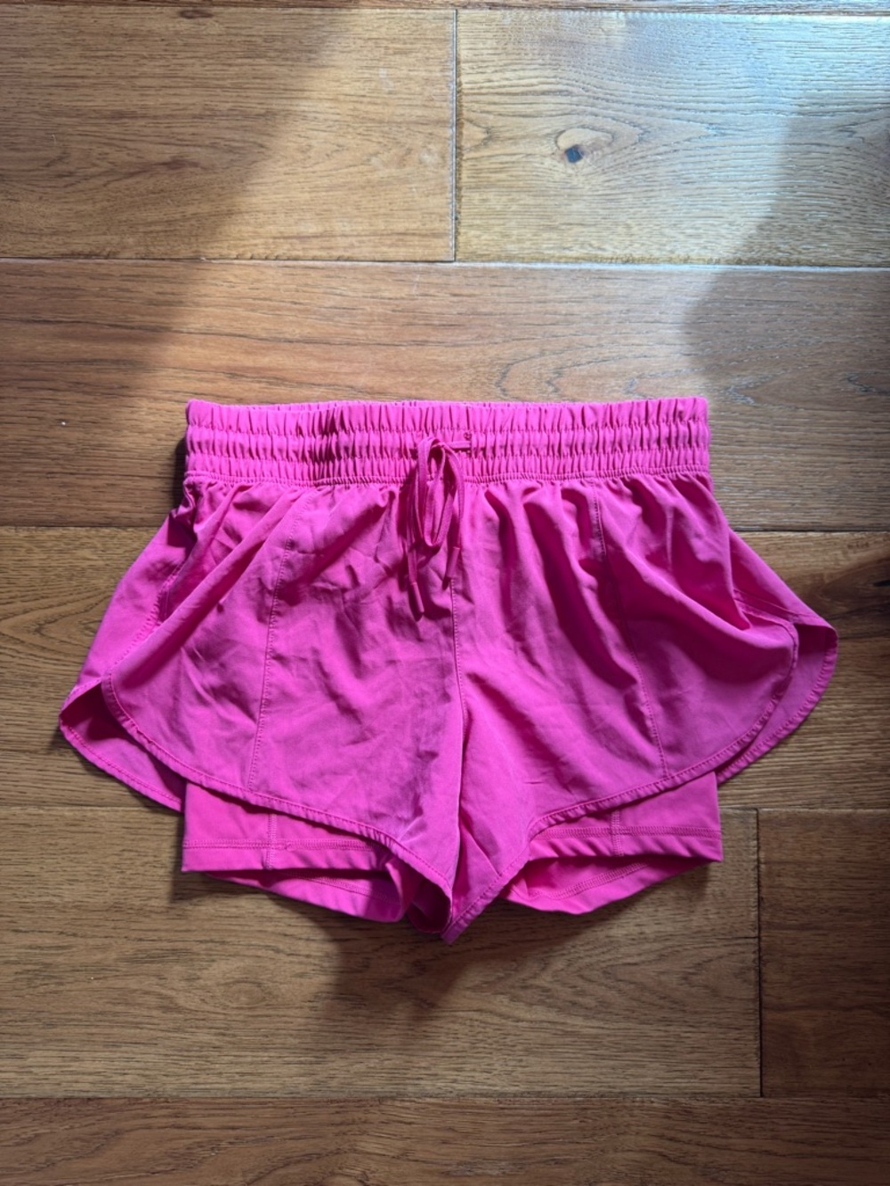 90 Degree by Reflex Women’s Hot Pink Athletic Running Shorts with Elastic Waist